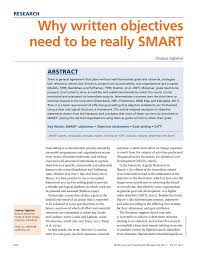 Since many people procrastinate, having a set of goals is powerful because it clearly states what we. Pdf Why Written Objectives Need To Be Really Smart