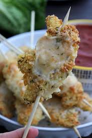 Step 3 coat the chicken in egg and then dredge it in the panko/cheese mixture. Baked Chicken Parmesan Sticks