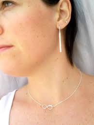 Infinity Necklace, Sterling Silver