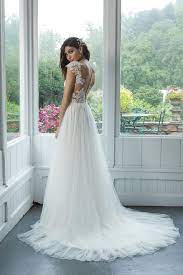 Sweetheart Gowns Style 11081 A Line Net Skirt With Point D Espirit And Sequined Lace In 2021 Boho Style Wedding Dress Gowns Net Skirt