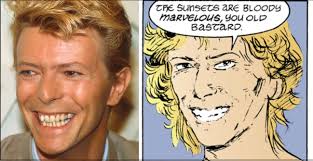 I haven't been blind all this time, but I now finally see the David Bowie  image reference in Tom Ellis's Lucifer.