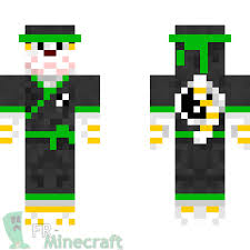 Apercu De La Skin Minecraft Chat Ninja Ceinture Verte Ceinture Verte Minecraft Skin Minecraft