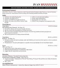 Check spelling or type a new query. Video Editor Resume Example Company Name Dedham Massachusetts