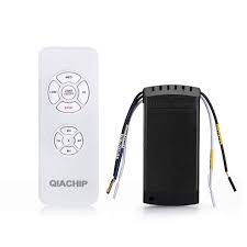Qiachip Universal Ceiling Fan And Lights Wireless Remote Control Kit For Ceiling Fan Lights White And Black 1 Pack Review Ceiling Fan With Light Fan Light Ceiling Fan