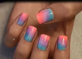 How to do ombré nails. Ombre Nails Art At Home Easiest And Pretty