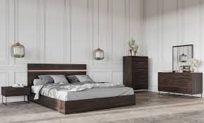 Adrianna collection walnut 20950 contemporary bedroom set. Lutci Italian Style Modern Bedroom Set Furniture Store Los Angeles