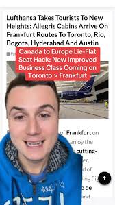 I am so excited for this! I have typically avoided Lufthansa because of  their dated seats… Now I will be actively trying to fly them 👀 #travel  #traveltips #flightdeals #toronto #lufthansa