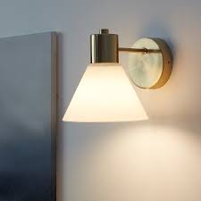 The light source has a lifetime of approx. Flugbo Wall Lamp Wired In Installation Brass Colour Glass Ikea Wall Lamp Ikea Wall Lights Ikea Sconce