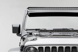 Jeep Jl Gladiator Front Roof Led Kit Incl 1 50 Inch Led Straight Single Row Slim Light Bar Pn Z374831 Kits