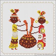 Broderie Point De Croix Cuisine Africaine Marie Coeur 1147 4744 La Maison Du Canevas Et De La Broderie Kanavice Desenler Afrikali Kadinlar