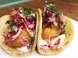 The white sauce adds a delightful element to the tacos. Hometown Hungers Best Fish Tacos Outside Of San Diego Fish Tacos Food Food Network Recipes