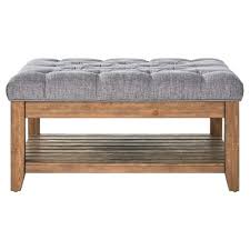 Table storage ottoman in medium brown. Tufted Ottoman Coffee Table Target