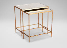 Zachary Nesting End Tables Bullion 184 Large Gray Nesting End Tables End Tables Coffee And End Tables