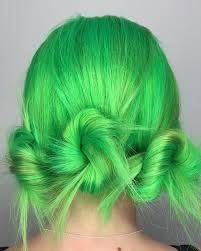 Instagram Photo By Las Vegas Luxury Salon Spa Jun 12 2016 At 5 54pm Utc Neon Green Hair Hair Styles Green Hair