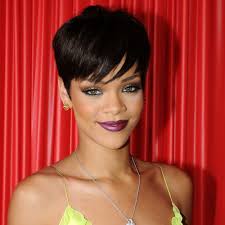 The sides and back were clipper cut short while the top was left longer for contrast and added the wow factor to. The Evolution Of Rihanna S Bang Hairstyles See Photos Allure