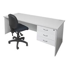 Optional perspex dividing screens and cable. Function Desk Package Silver Grey Example Five Fast Office Furniture