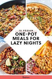 15 Vegan One Pot Meals For Lazy Nights Healthy One Pot Meals One Pot Meals Vegan Dinner Recipes