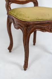 Chaise basse cannee de style louis xvi estampillee jeanselme. Cane Chair In Beech Louis Xv Period Jlf Antiquites