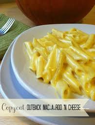 Prepare rigatoni using package instructions. Copycat Outback Mac A Roo N Cheese Recipe