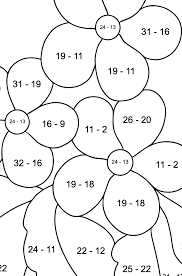 What colors will each number have? Spring Coloring Page Print For Free