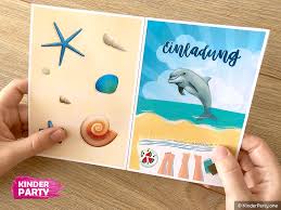 Happy birthday (zum geburtstag viel glück) kinderlieder zum sie finden hier geburtstagskarten für kinder und für erwachsene, nachträgliche glückwünsche, lustige und elegante karten zum geburtstag. Einladungskarten Delfin In Pdf Datei Ausdrucken Vorlage Zum Basteln