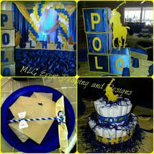Yellow And Royal Blue Polo Theme Baby Shower Polo Themed Baby Shower Polo Baby Shower Summer Baby Shower