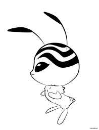 Kwami Ausmalbilder Tikki Nooro Und Andere Ladybug Und Cat Noir