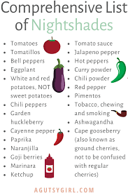 What foods are on the nightshade list? What Are Nightshades A Gutsy Girl Anti Inflammatory Diet Recipes Inflammation Diet Nightshades List