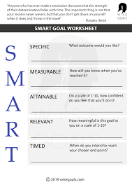 Goal Setting Templates To Move One Step Closer To Achievement Smart Goals Worksheet Goals Worksheet Smart Goals
