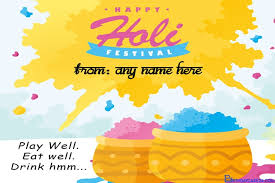 See more ideas about cards handmade, greeting cards handmade, homemade cards. Customize Holi Greetings Card With Name