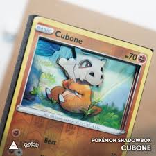 They are used to jab its enemy repeatedly. Cubone Pokemon Tcg Shadowbox 3d Card By Imbaartcom On Deviantart