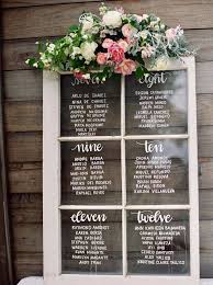 Vintage Window Glass Seating Chart My Wedding