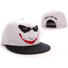Batman Joker Face Official New White Baseball Cap Batman Baseballcap Joker Face Batman Joker Snapback