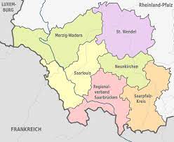Von mapcarta, die offene karte. Saarland Karte Landkreise Stadte Gemeinde Einwohner