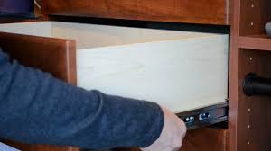 removing a soft close slide drawer