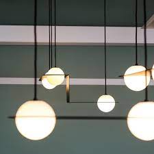 23.2/32.3 height x 32.3 ø diameter. Custom Laurent Project For 1oneproduction Office In Montreal Lambert Fils Ceiling Light Design Contemporary Light Fixtures Interior Lighting