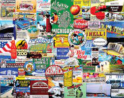 A jigsaw puzzle is an image split into multiple pieces of different shapes. I Love Michigan 1000 Piece Jigsaw Puzzle White Mountain Puzzles