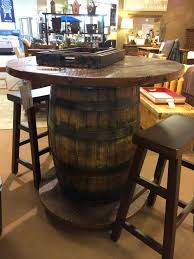 Whiskey Barrel Pub Table Wine Barrel Furniture Pub Interior Whiskey Barrel Table
