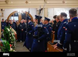 Wroclaw, Wroclaw, Poland. 14th Dec, 2023. The funeral of Daniel Luczynski  took place at the Sanctuary of Our Lady of Sorrows for the Health of the  Sick in Lozin. A policeman murdered