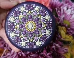 Lydia may have been a patron of the jewish community at philippi. Dot Mandala Stone Mandala Rock Painted Stone Mindfulness 3d Lydia May Dot Art Dotty Mandolly Gift For Her Wife Gift Mandala Stones Stone Painting Mandala Rocks