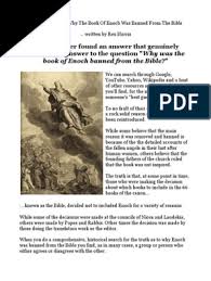 What books were removed from the bible. Why The Book Of Enoch Was Banned From The Bible Enoch Ancestor Of Noah Epistle Of Jude