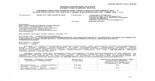 Contoh surat perjanjian lainnya : Contoh Eot Jkr