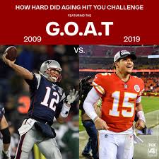 Patrick mahomes' very pregnant fiancée brittany matthews responded to haters on instagram over the weekend, after posting a duo of adorable maternity shots with her beloved on friday. Patrick Mahomes Tom Brady In 10 Year Challenge Goat Meme Heavy Com