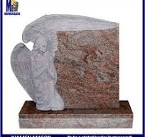 Wholesale Cheap Natural Red Granite Headstone with Kneeling ...