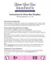 Cheer Bow Graphics Instructions Ribbon And Bows Oh My