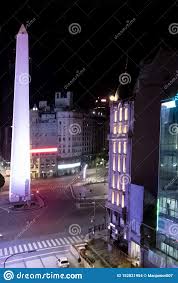 El obelisco de buenos aires es un monumento histórico nacional ícono de la ciudad de buenos aires, argentina. Obelisco De La Ciudad De Buenos Aires La Argentina Foto De Archivo Imagen De Latino Calle 152821954