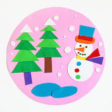 Many Shapes Picture Kids Crafts Fun Craft Ideas Firstpalette Com many shapes picture kids crafts