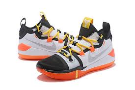Black And Yellow Kobes Shoes Nike Kobe Ad Black White Orange For Sale In 2020 Orange Basketball Shoes Nike Basketball Shoes