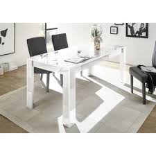 H j wedoo table salle à manger rectangulaire scandinave design bois pour 4 a 6 personnes blanche 110 x 70 x73 cm table seulement. Table A Manger Rectangulaire Blanc Laque Cdiscount