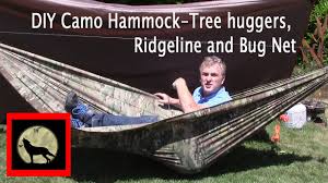 Every month we help millions find the best hammock & more. Diy Camo Camping Hammock Tree Huggers Ridgeline And Bug Net Youtube